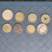 Europa zestaw monet srebro 