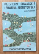 Pojezierze suwalskie i równina augustowska 1983 - stara mapa turystyczna