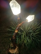 Lampka nocna ,Stojaca z DREWNA-RECZNIE ROBIONA