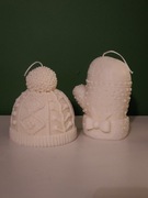 Świeczka świąteczna zapachowa duża dekoracyjna zestaw 2 /5