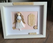 Pamiątka Pierwszej Komunii Świętej lub Chrztu Świętego dla dziewczynki 