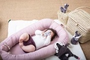 Kokon gniazdo niemowlęce pudrowy róż Kikadu