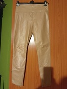 Spodnie damskie leginsy skóra skóropodobne 36 S