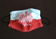 Maseczka Sportowa Biało Czerwona Orzeł Polska Nowa