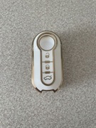 Etui obudowa kluczka Fiat 500 biała