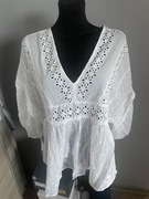 Bluzka ażurowa biała 