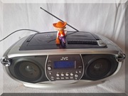 JVC - Radio boombox działające Cd-Audio, MP3, USB, LCD - ładny wygląd.