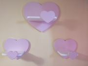 Półki serca 3 szt