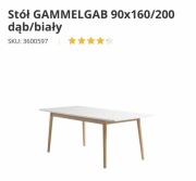 Rozkładany duży stół Jysk