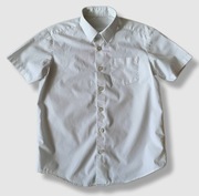 George wizytowa koszula biała krótki rękaw 122-128cm