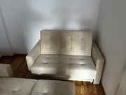 Komplet sof 1+2 z funkcją spania – nieużywany