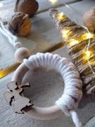 Ozdoba świąteczna w stylu Boho, eko bombka 020