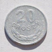 20 groszy 1966 aluminium  Wyprzedaż 