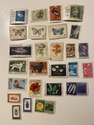 Zestaw 26 bułgarskich znaczków pocztowych – flora, fauna, przyroda