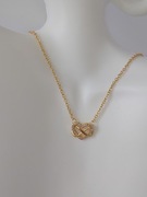 Pozłacany Naszyjnik z sercem Pandora