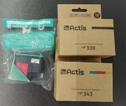 tusz HP 339 + 2x 343 czarny + 2x kolor. zamienniki 