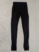 Czarne spodnie legginsy termiczne bielizna termiczna AHKKA 146 - 152