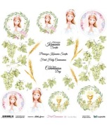 First Communion Girl – arkusz do wycinania
