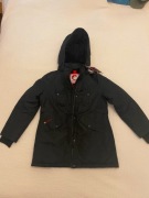 Bardzo ciepła czarna kurtka zimowa Canada Weathergear rozmiar L
