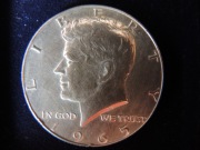 HALF DOLLAR- 1965 SREBRO