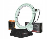 Hula hop HMS HHM13 Zielony + pas wyszczuplający BR163 Czarny