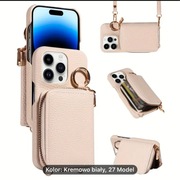 Etui na iPhone XS Max że sztucznej skóry z portfelem zapinanym 