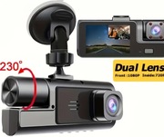 Kamera samochodowa z podwójnym obiektywem.