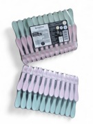 Klamerki do prania antypoślizgowe SMUKEE HOME 24 szt. mocne pastelowe