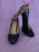 Buty na wysokim obcasie z platformą rozmiar 39