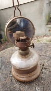 Stara Lampa Naftowa Z Lustrem Kaganek