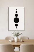 Zestaw 2 plakatów minimalistycznych - Geometryczne koła Bauhaus