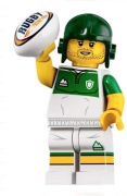 LEGO 71025 Seria 19 Minifigurka Gracz Rugby