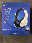 Słuchawki PDP PS4/PS5 Stereo Headset LVL40 White