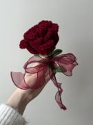 Bordowa wieczna róża na prezent