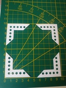 Papierowe scrapki - zestaw 4 narożników ozdobnych