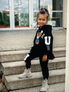 Mała Mi dres dziecięcy czarny bawełna rozmiar 152