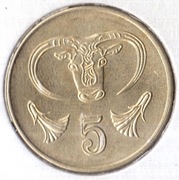 CYPR, 5 centów 2004, KM# 55.3, XF
