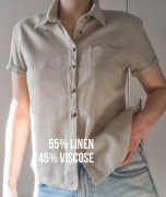 Lniana koszula Everme 36 beż premium minimal chic