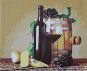 Malowanie po numerach 40 x 50 wino obraz na ramie