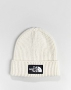 Czapka beanie z mankietem i logo TNF The North Face biała