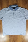 Polo Next r. XL regular fit kr rękaw bawełna męska niebieska