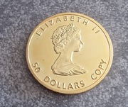 Moneta kolekcjonerska 50 Dollars Copy Fine Gold Canada