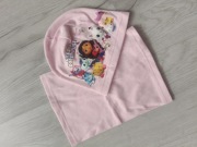Czapka Wiosenna dla dziewczynki Koci Domek Gabi + szalik typu komin 