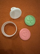 Stempel i foremka do ciasteczek, 2 nakładki na stempel