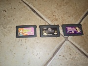 Trzy gry Nintendo Gameboy Advance reprodukcje 