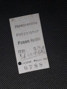 Magnes Bilet Petzelshof (Oborzyska Stare) - Posen Hbf