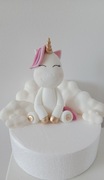 Figurka z masy cukrowej na tort jednorożec 