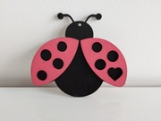 Biedronka zawieszka ozdoba na choinkę 