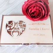 Pudełko na pieniądze ślub, telegram, prezent 