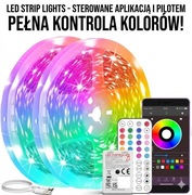 TAŚMA LED RGB 5M USB LEDY DO TELEWIZORA PILOT + APLIKACJA 